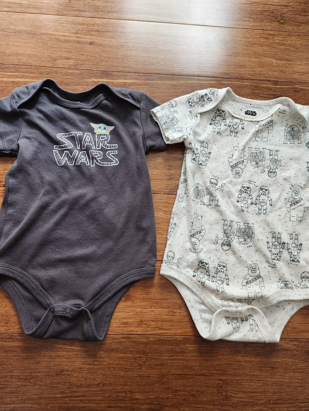Set Of 2 Star Wars Baby Boy One-Piece Bodysuits- Yoda, 24 Months
